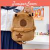Adorable New Capybara Plush Backpack For Girls Large Capacity Cute School Bag
