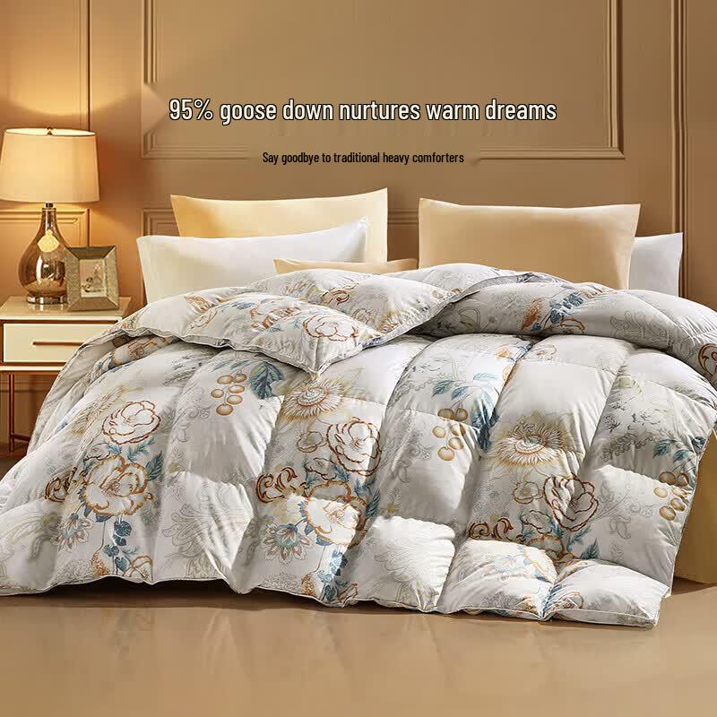 FUANNA 95% Grey Goose Down Winter Comforter