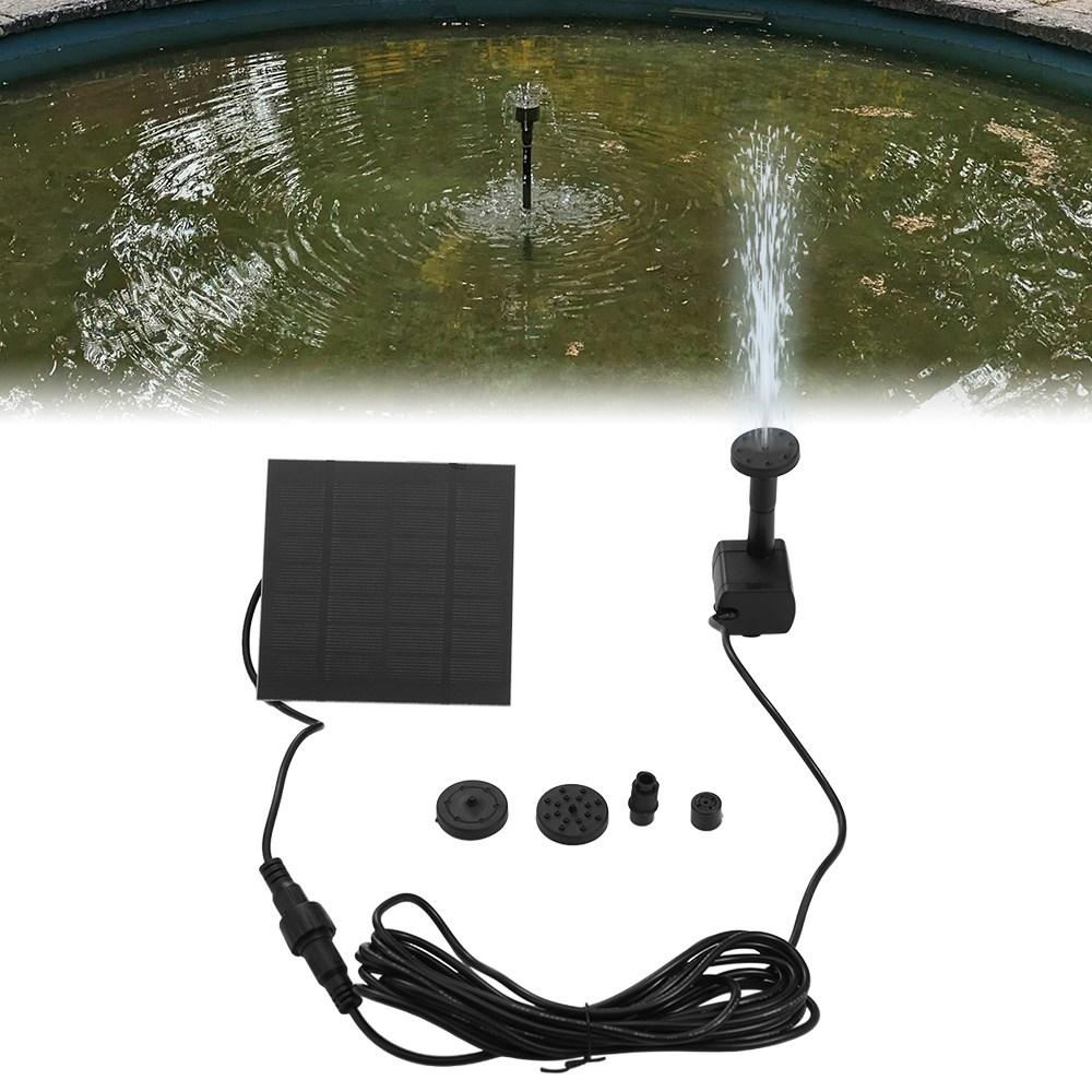 Mini Solar Panel Water Pump 4 Nozzles Solar Water Fountain Sprinkler Solar Fountain Pump Fish Tank