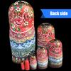 Premium Wooden Stacking Dolls Set Of 7 Cultural Educational Toy For Toddler Safe Paint Early Learning Tools