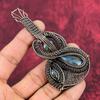 Labradorite Pendant Copper Wire Wrapped Pendant Handmade Jewelry Real Gemstone Pendant Guitar Pendant Antique Copper Jewelry Gifts For Wife