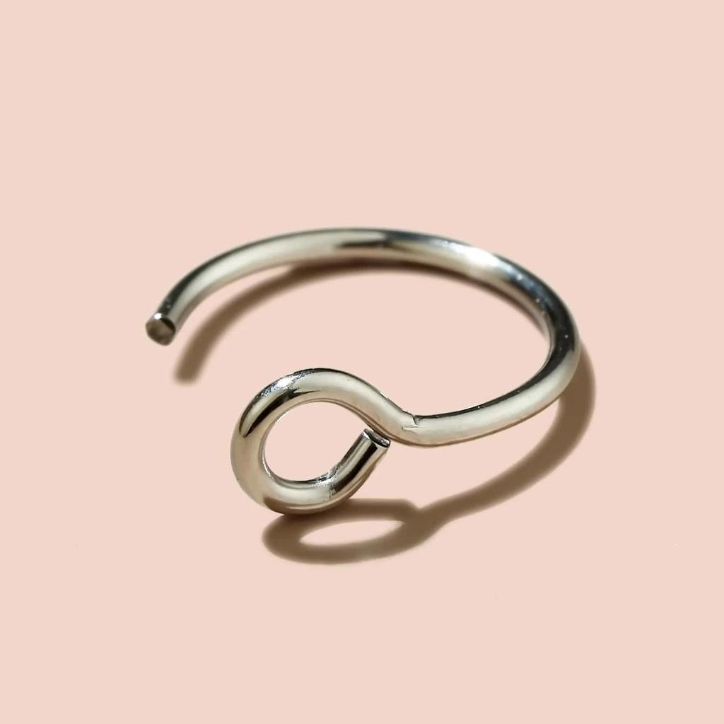 Personalized Punk Steel Color Stainless Steel Open Ring U-shaped Nose Jewelry Nose Ring Nose Nail Puncture Jewelry