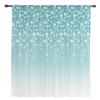 Teal Green Gradient Flower Sheer Curtains for Living Room Decoration Window Curtains for Kitchen Tulle Voile Organza Curtains