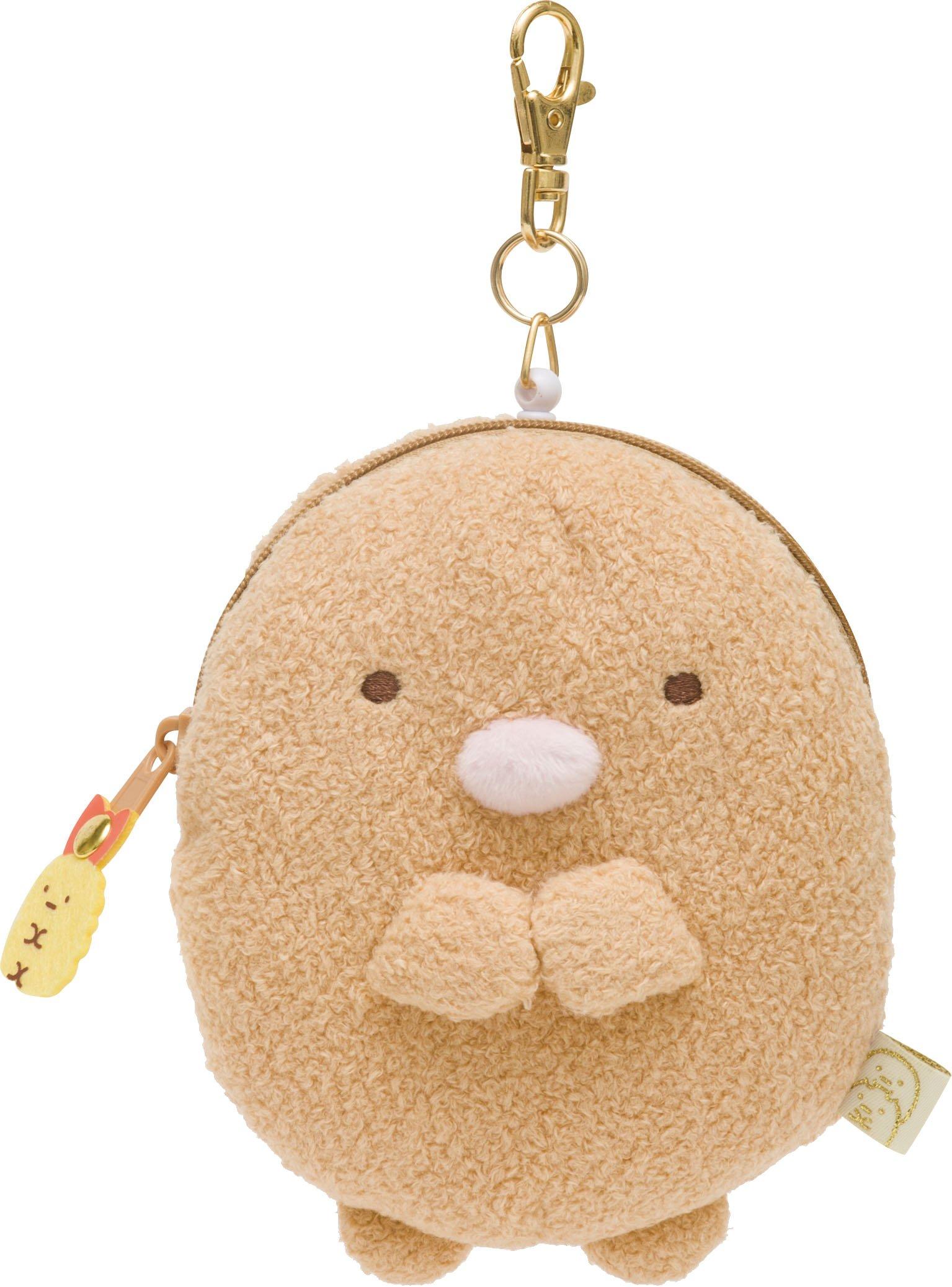 Плюшевый чехол-пропуск Sumikkogurashi Tonkatsu PB50701 San-X