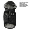 Dogs Thermal Hoodie Fleece Lined Dog Jacket with Hood Button Closure Warm Puppy Winter Coat for Small Medium Dogs