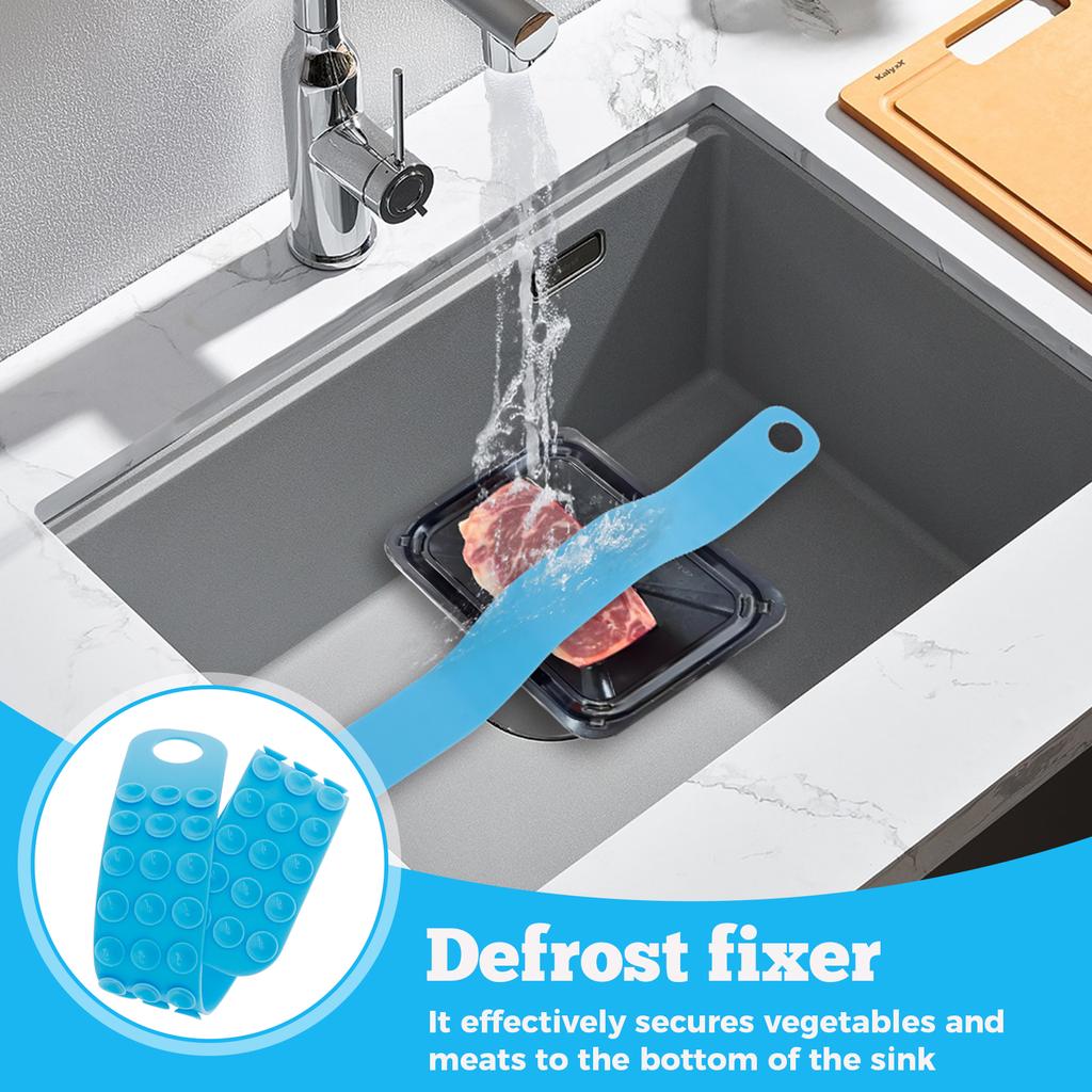 4 Pcs Silicone Thaw Belt Firm Adhesion Defrosting Tape Time Efficient Sink Thawing Strap Easy To Hang Defrosting Belt for Home