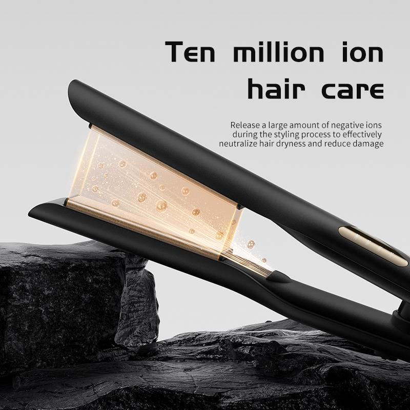 4-Temperature Hair Straightener & Flat Iron - Mini Portable Ceramic Styler for Straight, Curly & Wavy Hair, Frizz Control