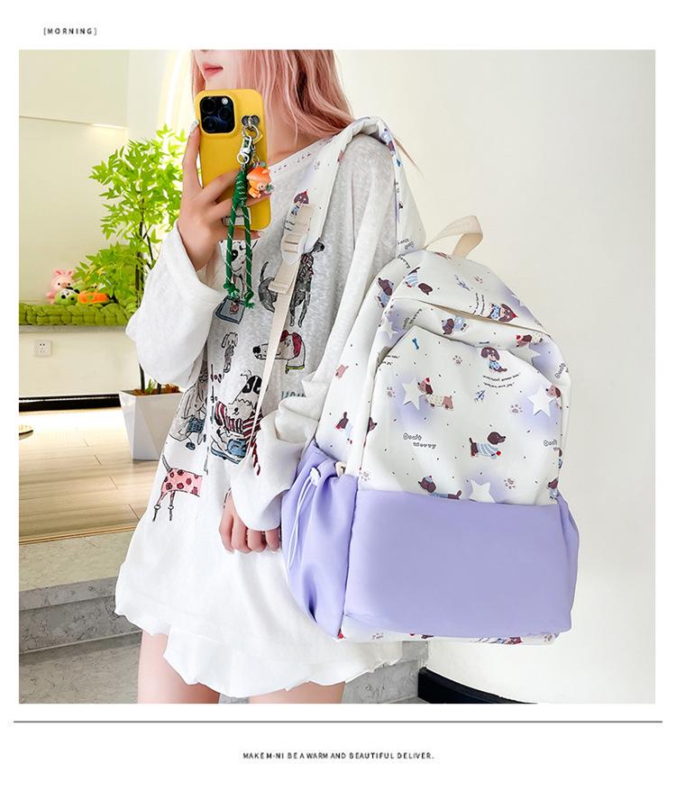 Moe Style Backpack 2025: Cute School Bag for Middle & High School Girls, College Students