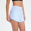 Lu Same Style Summer Workout Sports Waist Fashion Tape Quick-Drying Running Exercise Shorts Female Yoga Pants Shorts