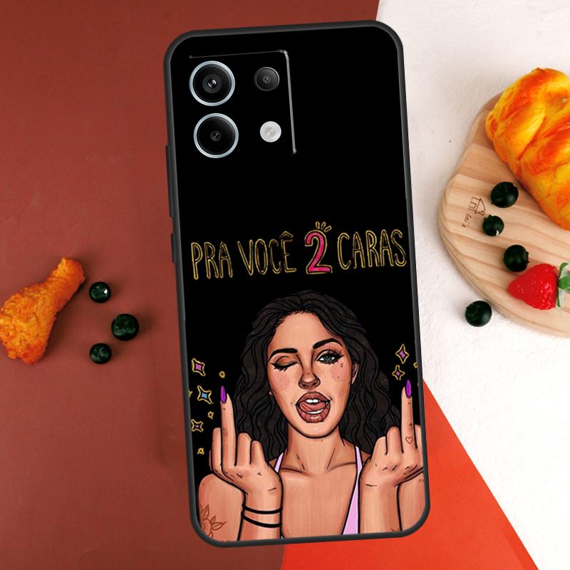 Cool Bad Girl Case For Xiaomi Redmi Note 14 13 Pro 9 10 11 12 Pro 10S 11S 12S Redmi 13C 10C 12C 14C Coque