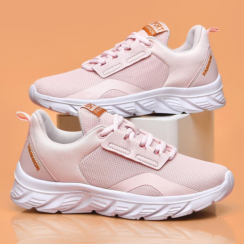 Spring and summer new sports shoes women's breathable trendy shoes lightweight breathable fashion sports and leisure shoes