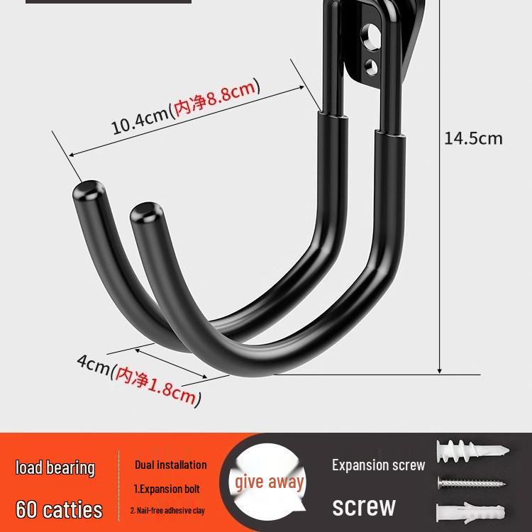 

Сверхпрочный настенный крюк для наружного использования – Не требующее сверления, несущее решение для труб, лестниц и проводов