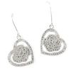Altesse [K9427] - Boucles Argent 'Love' Blanc