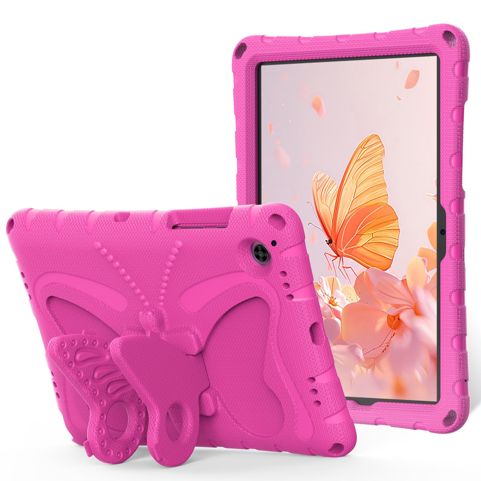 Kindertas voor Samsung Galaxy Tab A8 10,5-Inch (SM-X200/X205/X207),Schokbestendige Volledige Body Handvat Stand Tablet Beschermhoes Samsung Tab A8 10.5 helder roze