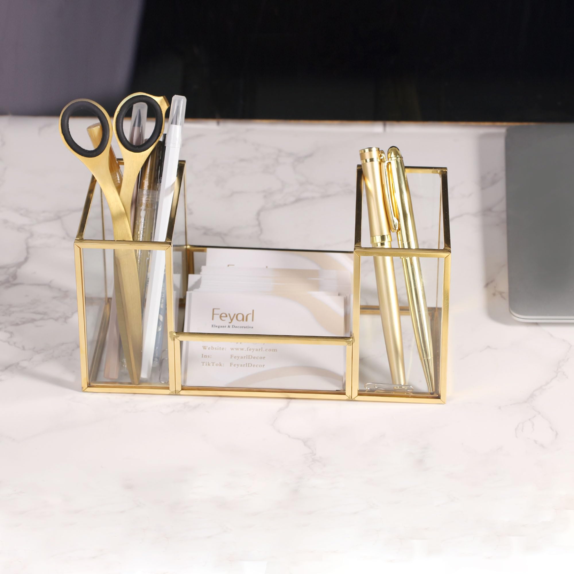 Кейс для кистей Feyarl, Подставка для кистей, Держатель для кистей для макияжа, Хранение кистей, Органайзер для кистей, Хранение аксессуаров, Три яруса, Золотой