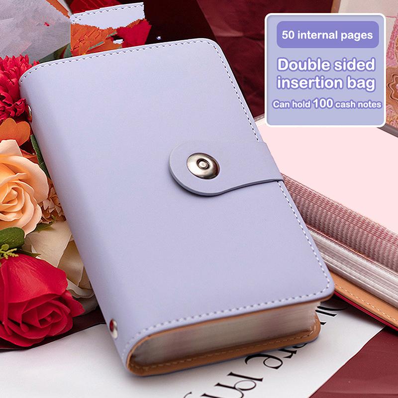 Banknote Storage Book Made Of Pu Material, Can Hold 100 Banknotes, With Banknote Photos, Stamps, Bank Card Storage Book