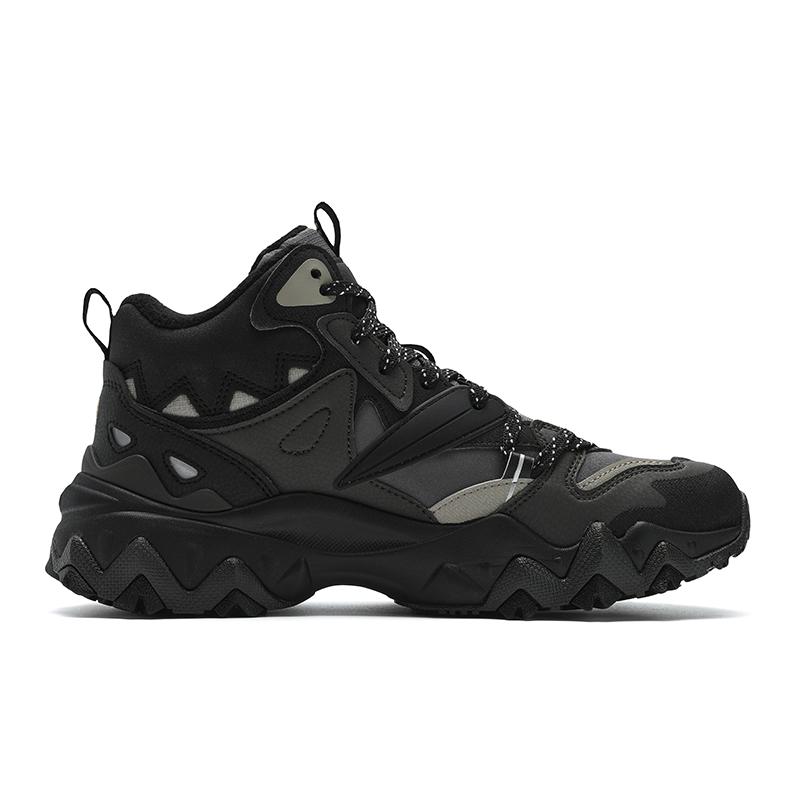 FILA Oakmont 2 Cushioning, Wear Resistant Mid top Casual Shoes Women's Black/Jasper Black F12W442111FBD