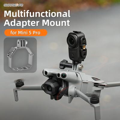 Extension Adapter for Insta360 GO 3S/3/Go Ultra/OSMO Nano Camera Searchlight Mount Bracket For DJI Mini 5 Pro Drone Accessories