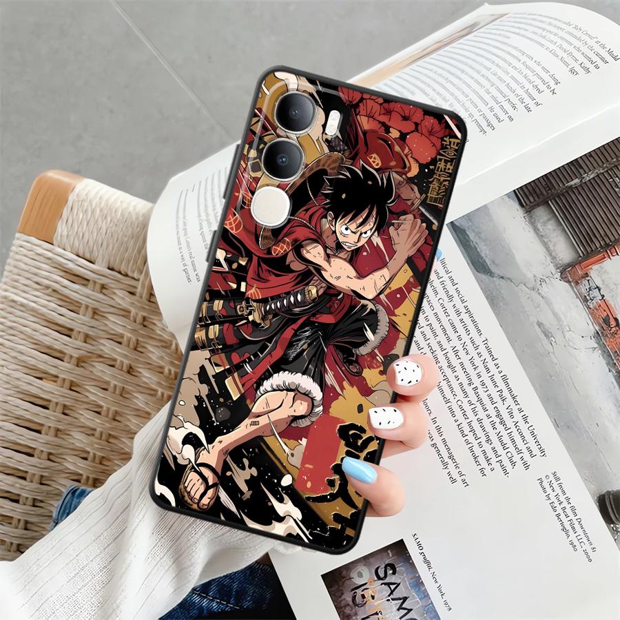 

Крутой чехол-бампер с Луффи и Эйсом для Vivo V27 Y50 Y95 V29 Y53S Y52S Y93 V21E V23 Y75 Y81 V25 V30 Y51S Y78 Y71 Y91 vivo Y75