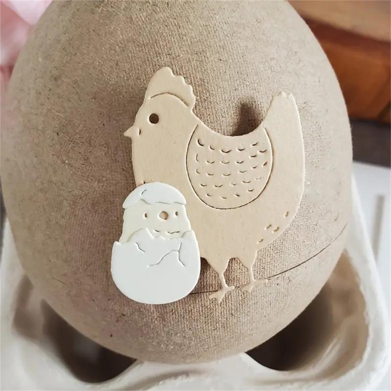 Metal Cutting Dies Easters Chicken Die Cuts Templates Molds Embossing Stencils for Album Scrapbooking Paper Decoration