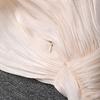 Women's Spring Puff Sleeve Ruffle Dress with Pleated Ribbon Design