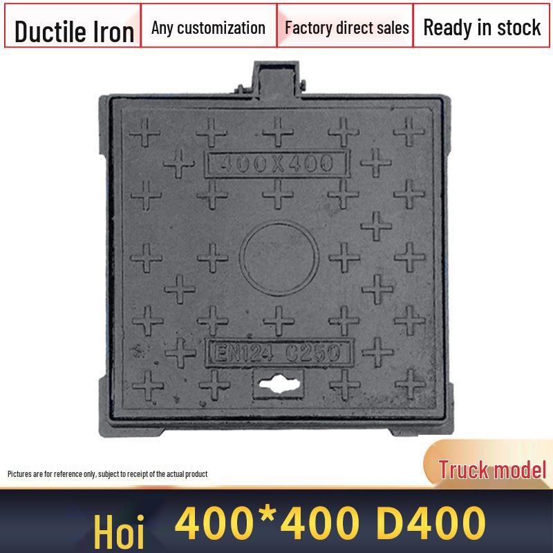 Square and Round Cast Iron Manhole Cover for Electric and Water Utilities