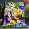 Dragon Ball Light Thin Blanket Breathable Flannel Blanket for Sofa Bed Daily Home Use THW