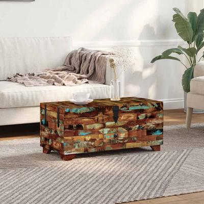 Vidaxl Coffee Table-Chest Made of Reclaimed Wood 80X40X35 Cm