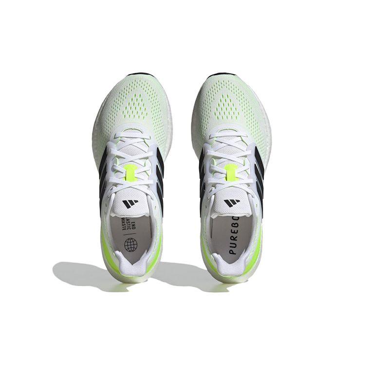 Adidas PureBoost 23 White Lucid Lemon Men Sneakers Cloud-White Core-Black IF2379