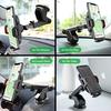 Vehicle Mount Suction Phone Holder Abs Telescopic Folding Windshield Dashboard Bracket for Mobile Cell Phone