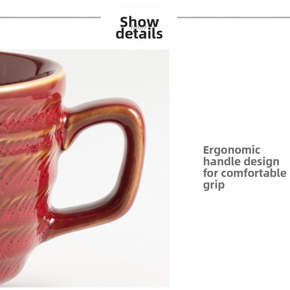 Elegant Cappuccino Cups Embossed Floral Latte Cup Creative Coffee Mugs Cafe