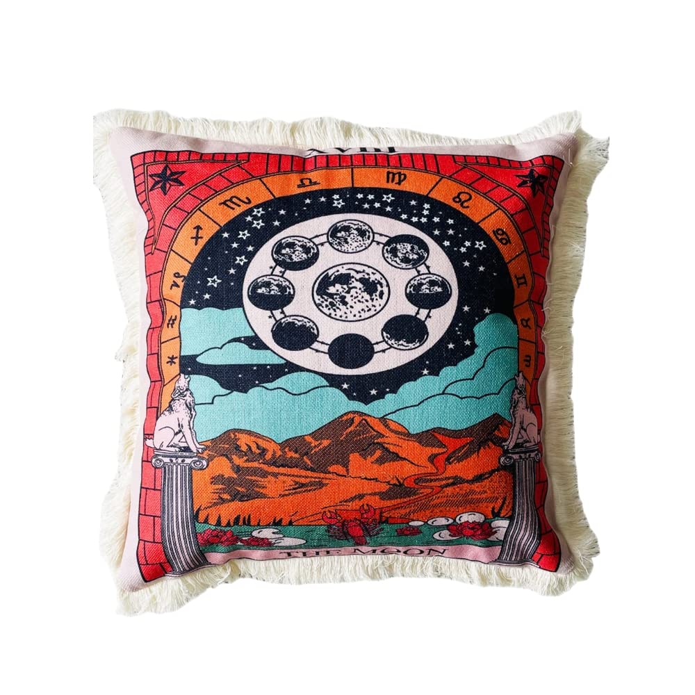 Cushion Cover, Interior, Asian, Ethnic, Fringe, Natural, Balinese, Exotic, Asian, 45x45, Ethnic Style Cushion Cover (9 Others)