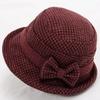 The Elderly Hat Female Grandma Old Lady Autumn and Winter Woolen Warm Cotton Hat Middle-aged and Elderly Mother Foreign Gas Basin Hat Winter Hat