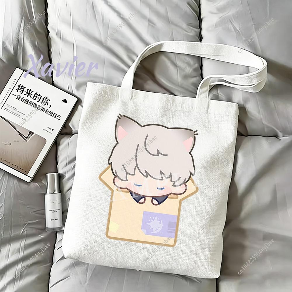 

Love and Deepspace 35x40CM Cartoon Cardboard Box Cat Canvas Bag Sylus Rafayel Zayne Xavier Anime Cosplay Storage Bag Gift