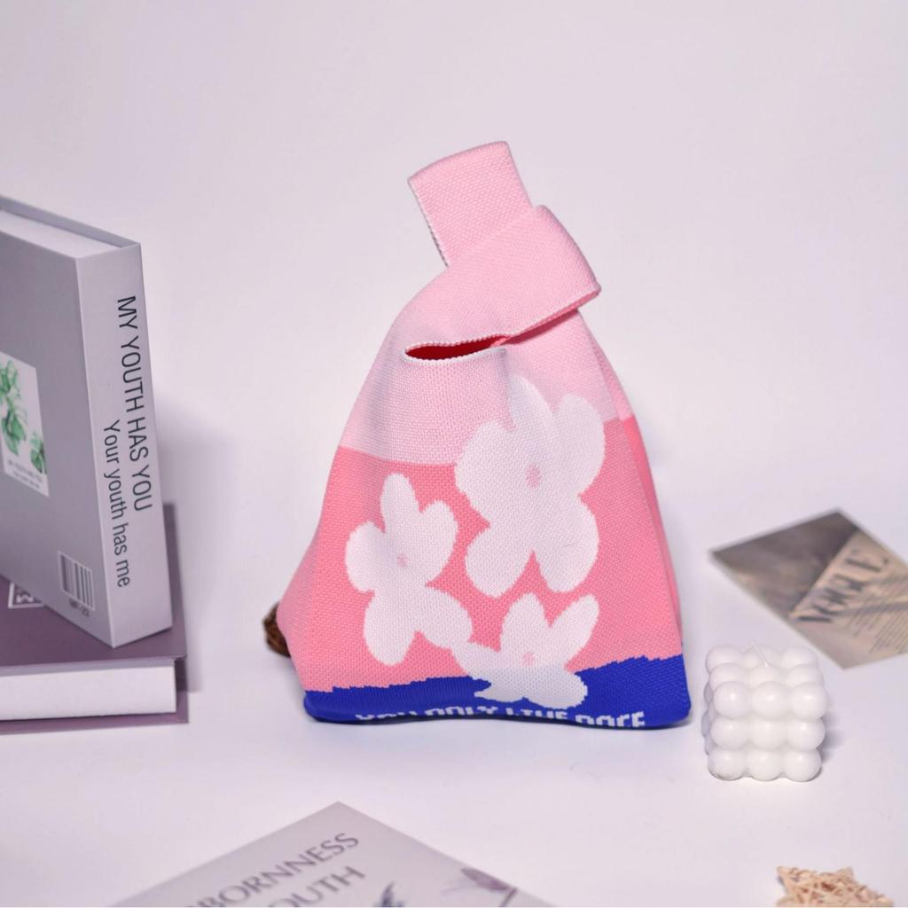 Adorable Baby Party Favor Knitted Gift Bag for Birthdays & Milestones