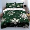 Snowflake-Themed Three-Piece Winter Set Kid'S And Adults' Bedroom Decor, Exquisite Three-Piece Bedding Set Gift