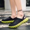 2024 thick-soled hole shoes men's bag head sandals men's trendy jelly outdoor beach shoes slippers EVA garden shoes