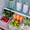1-10PCS Refrigerator Side Door Organizer Transparent Storage Box for Bottles Condiments Snacks and Kitchen Tidying