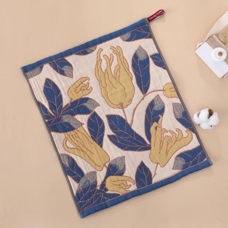 

34x40cm Hand Towel Kitchen Towel 4-Layer Cotton Gauze Pure Cotton Quick Dry Dish Cloth Decorative Tea Towel for Home Restaurant