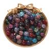50 Stück/Los 10mm Glas Blumen Wasserwellen Perlen Abstandshalter Lose Perlen für DIY Handgemachte Armband Halskette Herstellung Zubehör