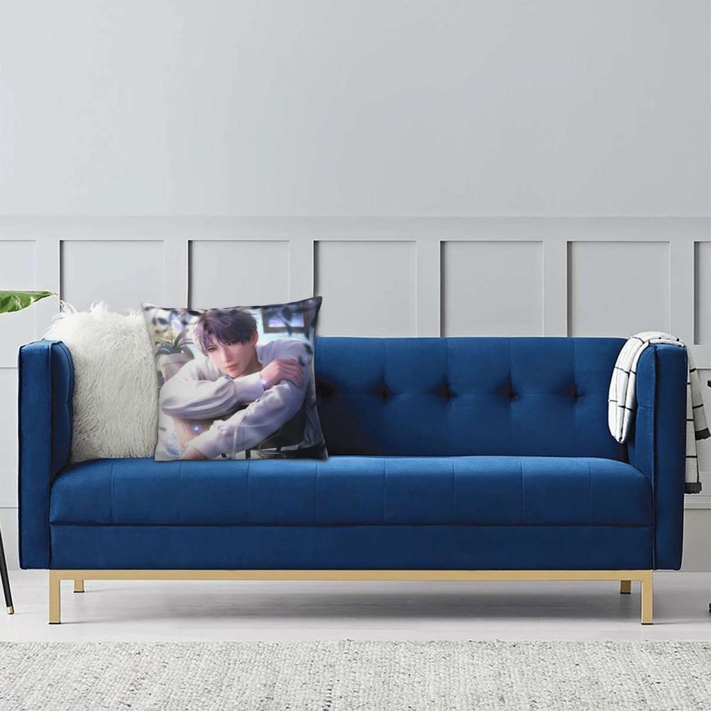 Love And Deepspace Rafayel Pillowcase Printed Fabric Cushion Cover Gift Pillow Case Cover Home Zipper 40*40cm