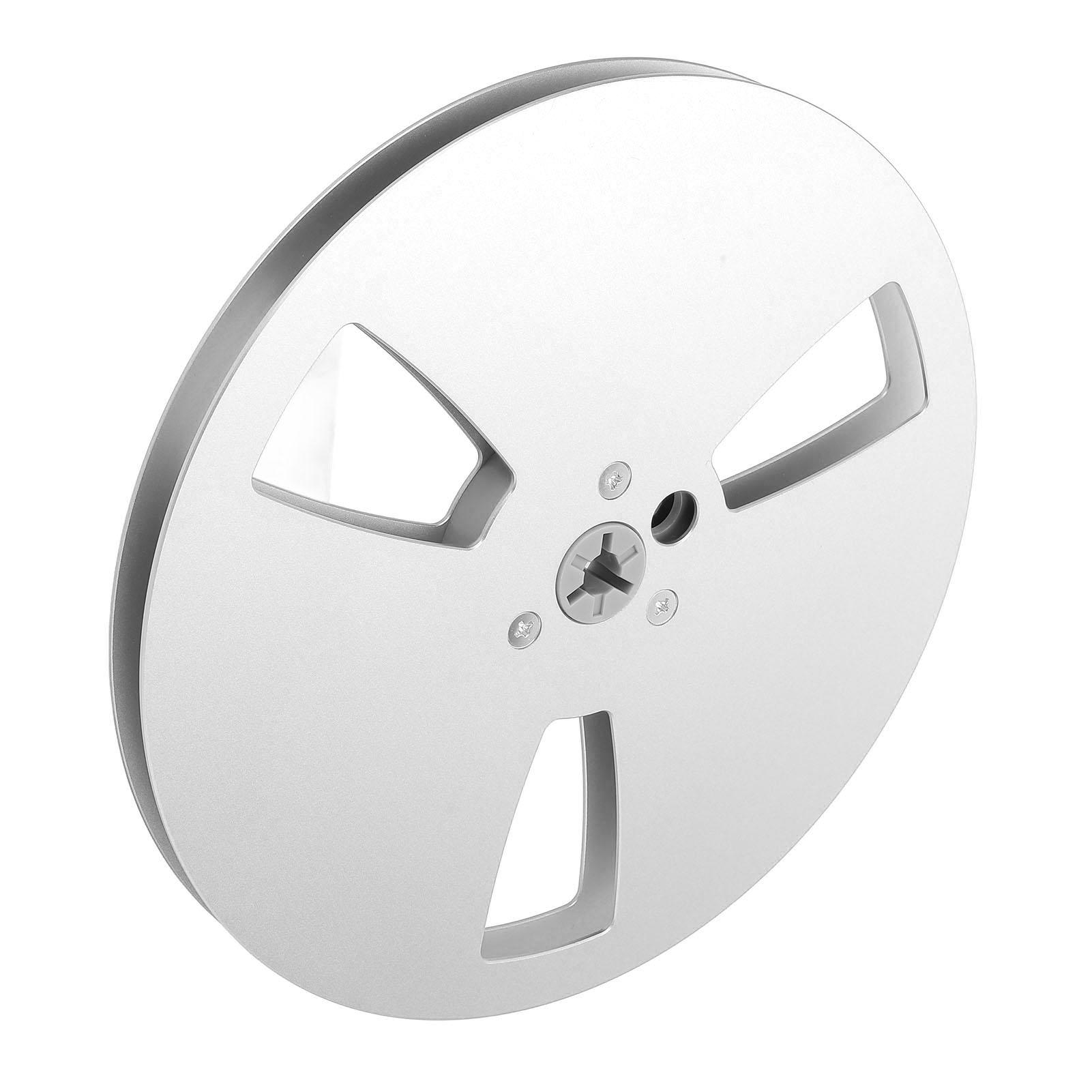 

1 4 7 Inch Empty Tape Reel 3 Holes Aluminum Alloy Universal Open Reel Sound Takeup Reel for Reel to Reel Tape Player серебряный
