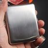 Stainless Steel Portable Cigarette Case, 20-Capacity for 6.5mm Medium Cigarettes