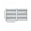120 Key Holder Cabinet Lockable SurfaceMounted Powder Coated Security Storage for Hotel,