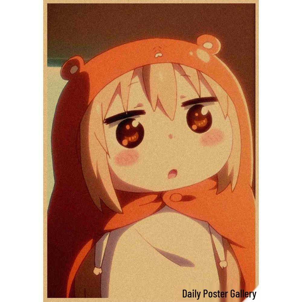 Japanese Anime Himouto! Umaru-chan Retro Kraft Paper Decorative Poster