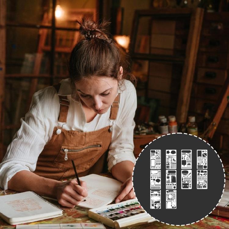 Art Journal Stencils Versatiled Border Design Template For Classroom Activities Home Crafts And Creative Projects