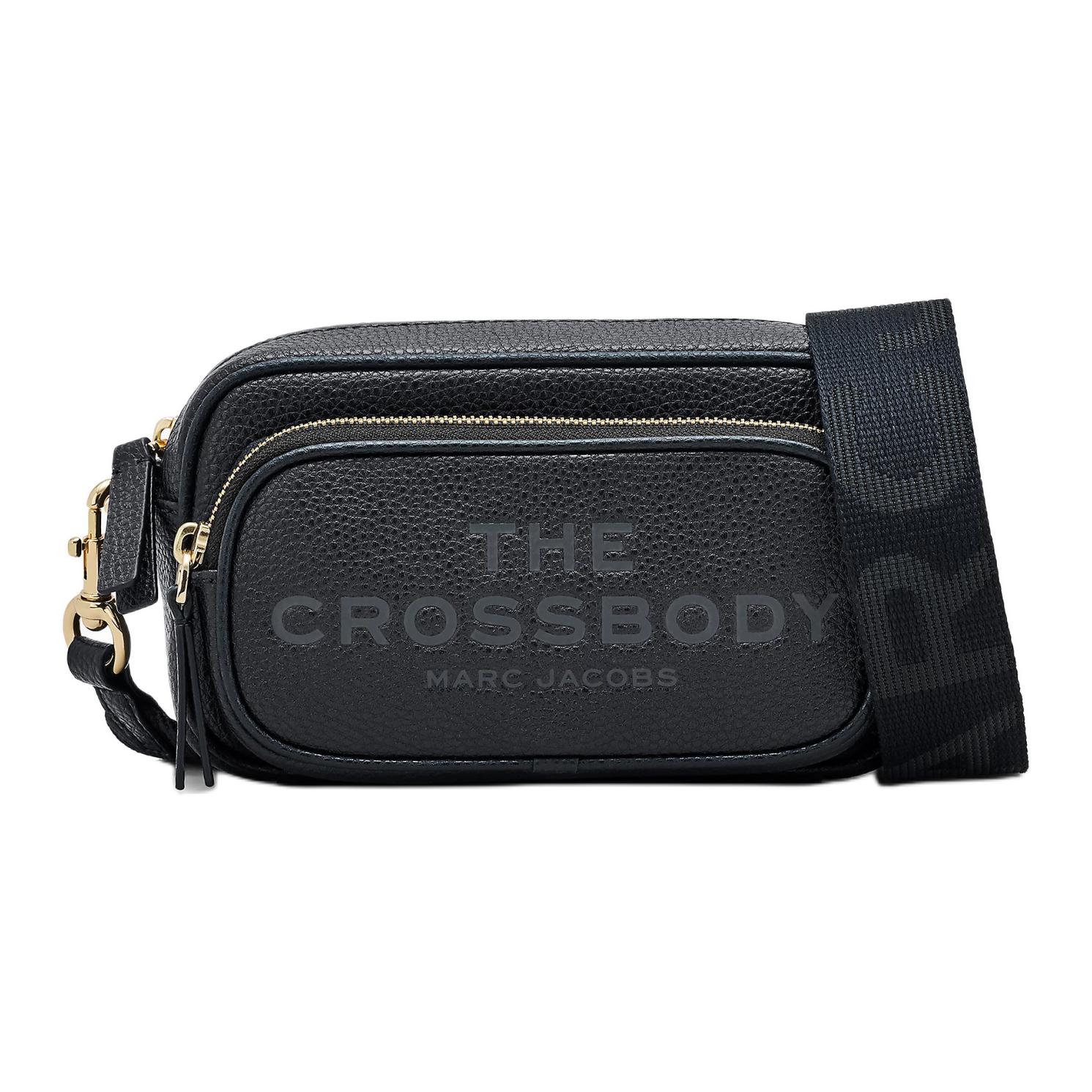 Marc Jacobs Leather Crossbody Bag Black Women Shoulder_bags 2S5HCR002H02-001 Basic Set BagDust Bag 22090₽