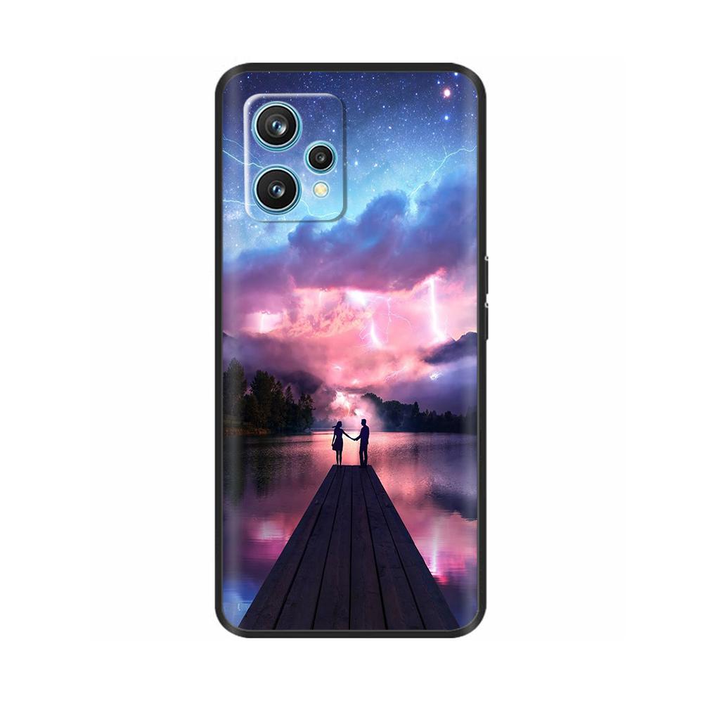 For Realme 9 Case Cover Lovely Plants Cartoon Cases for OPPO Realme 9 4G RMX3521 Realme9 Phone Case Soft Silicone fundas coque