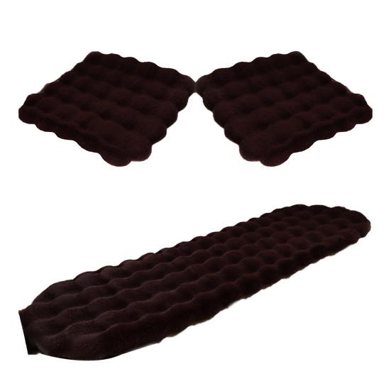 

3Pcs Car Seat Cushion Fluffy Vehicle Seat Cover Plush Fleece Thickened Warm Auto Chair Pad for Winter Comfort And Protection