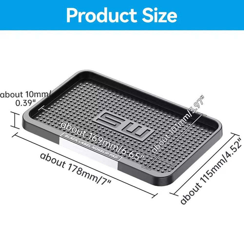 Car Dashboard Silicone Mat Phone Holder Anti Slip Storage Mat Dashboard Accessories For Cell Phone Sunglasses Placement
